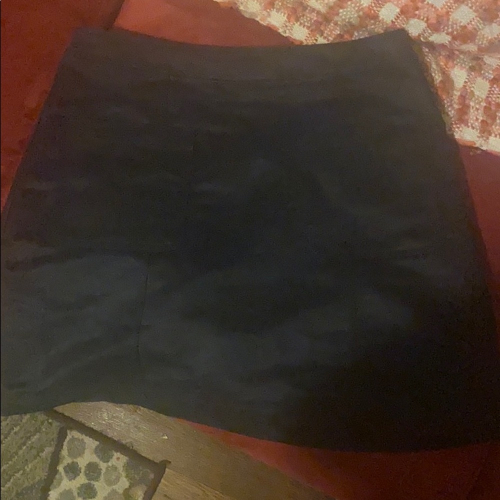 A blue skirt